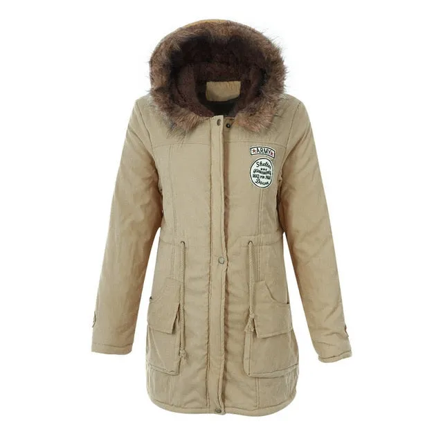 Winter/Spring Coat  Women Fluffy Parkas Female Women Coat Thicken Warm Cotton Winter Jacket