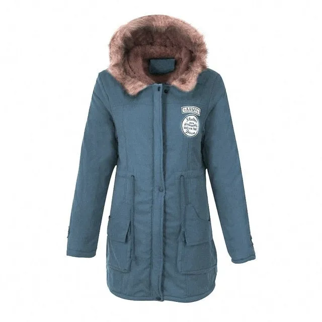 Winter/Spring Coat  Women Fluffy Parkas Female Women Coat Thicken Warm Cotton Winter Jacket