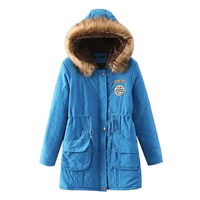 Winter/Spring Coat  Women Fluffy Parkas Female Women Coat Thicken Warm Cotton Winter Jacket