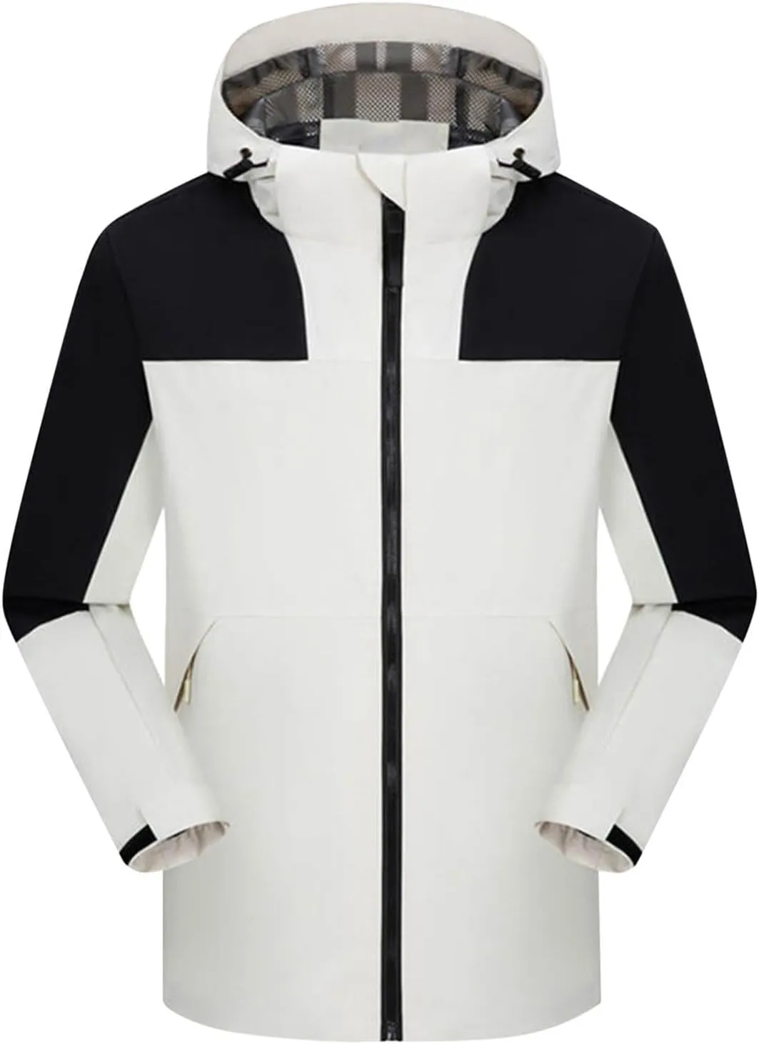 Women Skiing Windbreaker Jackets Zip Up Open Hooded Water-Resistant Hiking Outdoor Jacket Skiing Snowboarding Sports