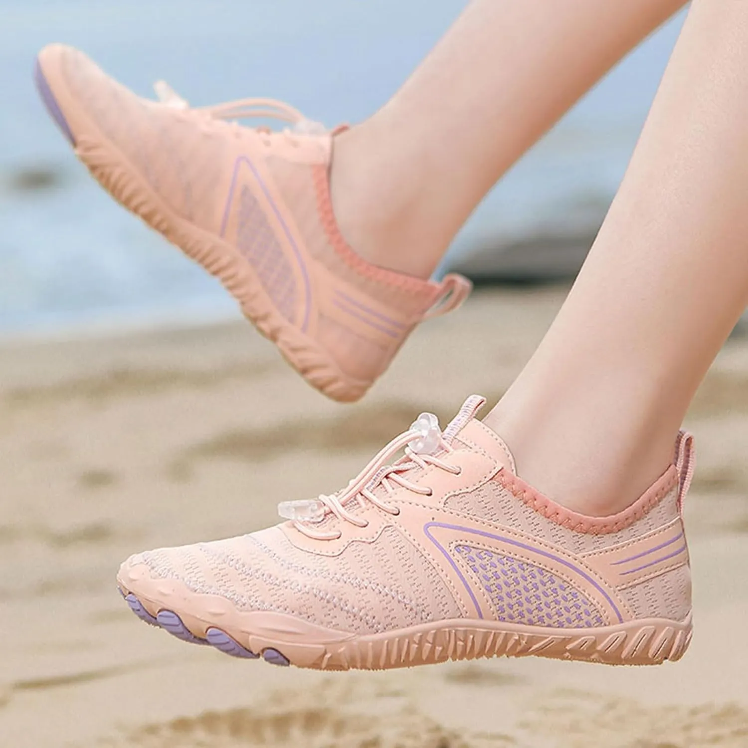 Womens Barefoot Minimalist Shoes, Hike Barefoot Water Shoes for Women Men, with Wide Toe, Suitable for Beach, Swim, Aqua, River, Athletic Sport, Kayaking, Boating, Rock, Yoga, Pool & Lake