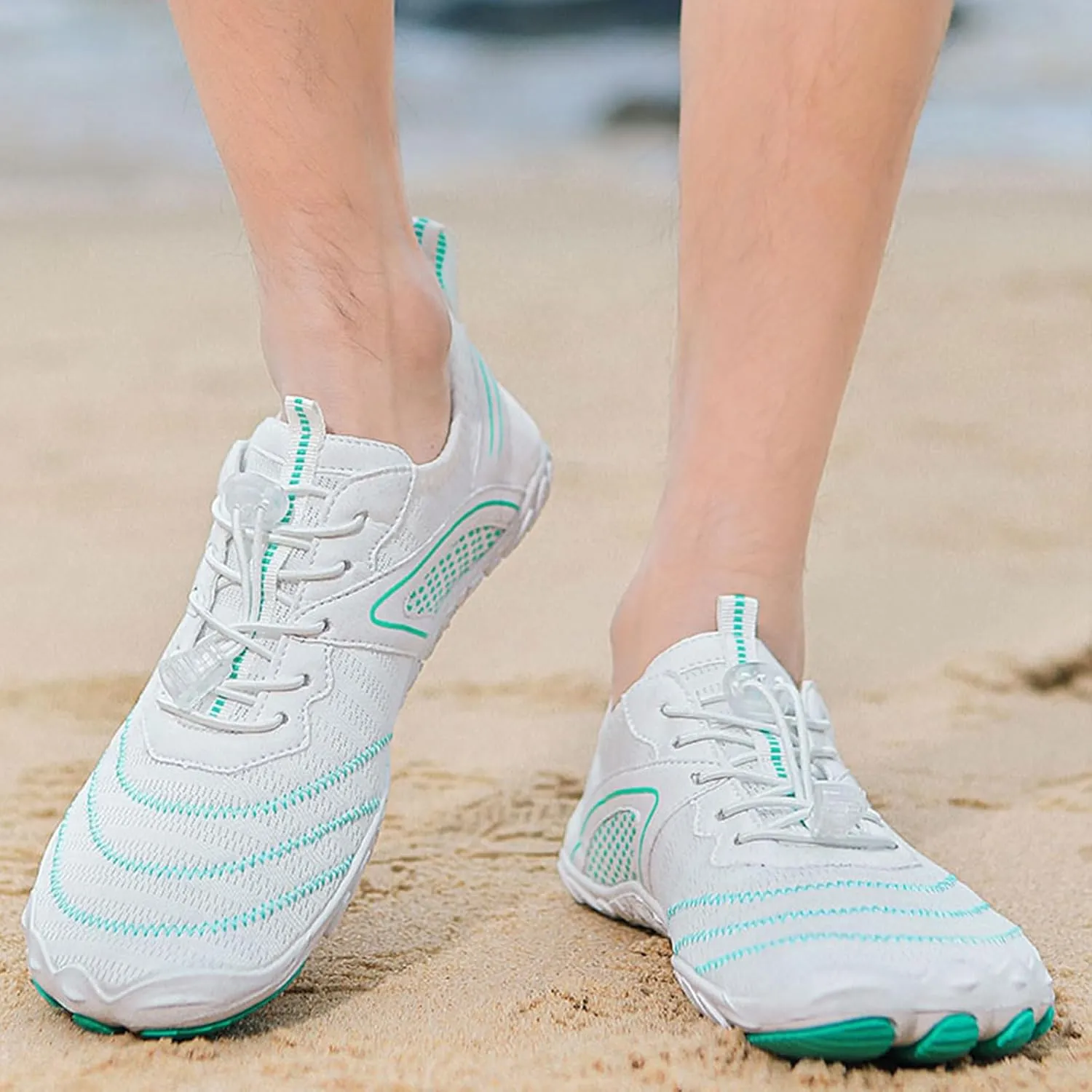 Womens Barefoot Minimalist Shoes, Hike Barefoot Water Shoes for Women Men, with Wide Toe, Suitable for Beach, Swim, Aqua, River, Athletic Sport, Kayaking, Boating, Rock, Yoga, Pool & Lake