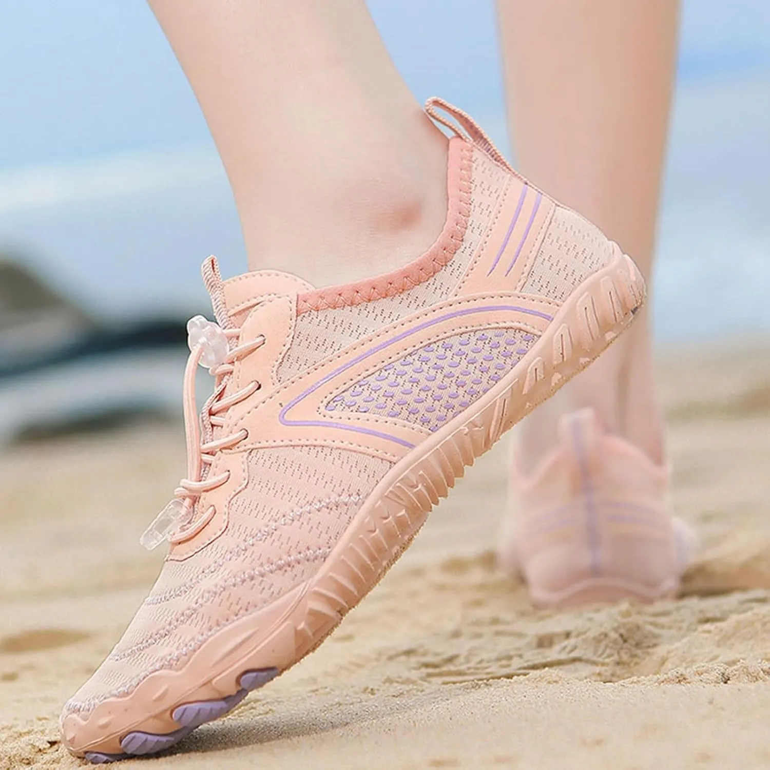 Womens Barefoot Minimalist Shoes, Hike Barefoot Water Shoes for Women Men, with Wide Toe, Suitable for Beach, Swim, Aqua, River, Athletic Sport, Kayaking, Boating, Rock, Yoga, Pool & Lake