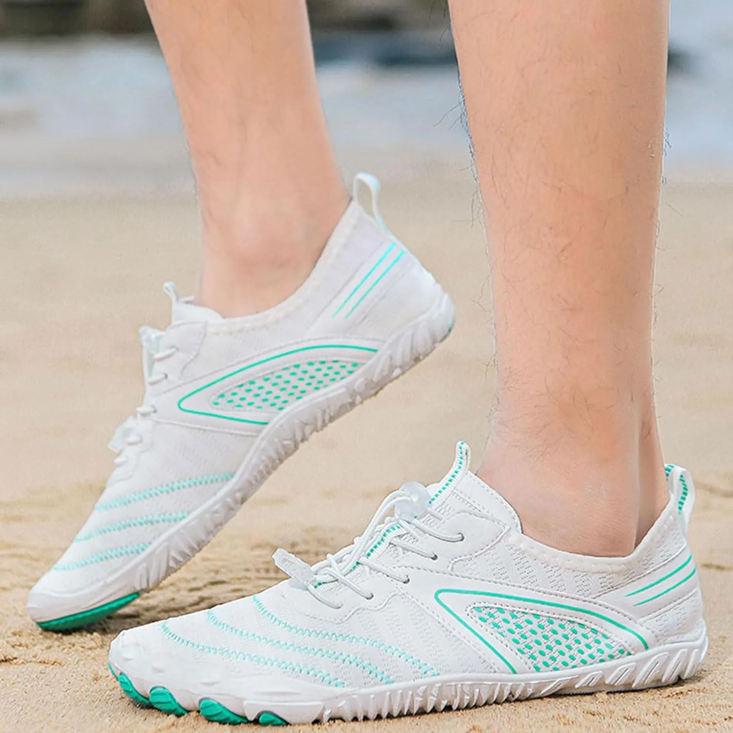 Womens Barefoot Minimalist Shoes, Hike Barefoot Water Shoes for Women Men, with Wide Toe, Suitable for Beach, Swim, Aqua, River, Athletic Sport, Kayaking, Boating, Rock, Yoga, Pool & Lake