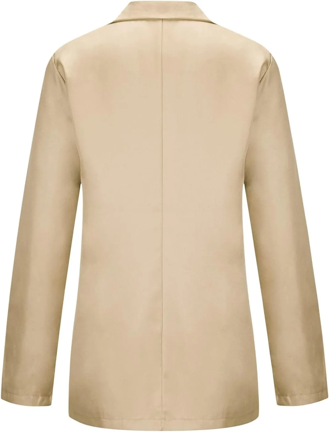 Women's Casual Blazers Long Sleeve Lapel Jacket Slim Open Front Cardigan Work Office Suit Coat with Pockets
