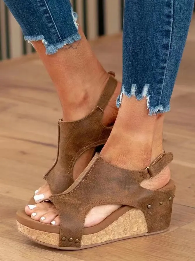 Women's Easy-Fit Anatomic Wedge Sandals
