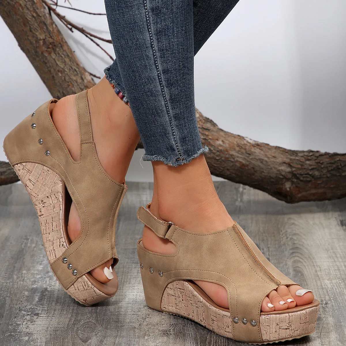 Women's Easy-Fit Anatomic Wedge Sandals