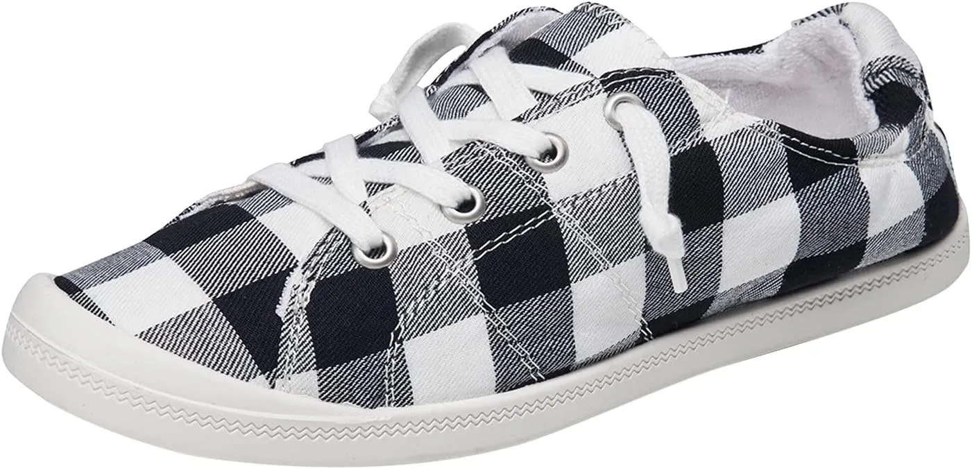 Womens Fashion Platform Sneakers 2023 Zapatos Negros para Mujer De Tacon Shoes for Women Sneakers Trendy Black White Sneakers Slip Ons for Women Platform Zapatos Comodos para Mujer De Vestir Anchos
