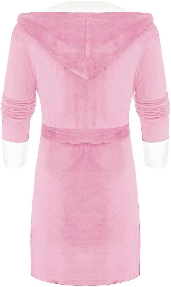 Womens Long Robes Soft Fleece Winter Warm Housecoats Womens Plush Sherpa Shaggy Bathrobe Sleepwear Pajamas Plus Size