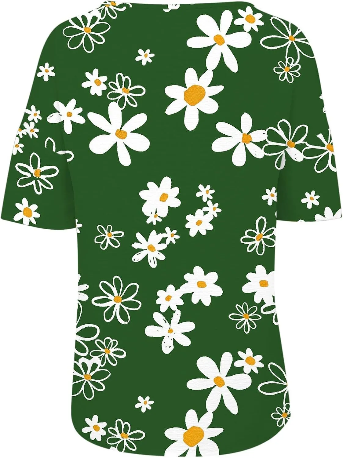 Womens Peasant Boho Tunic Tops 2025 3/4 Sleeve Floral Print Casual Loose Fit Pleated Summer Flowy Babydoll Blouses