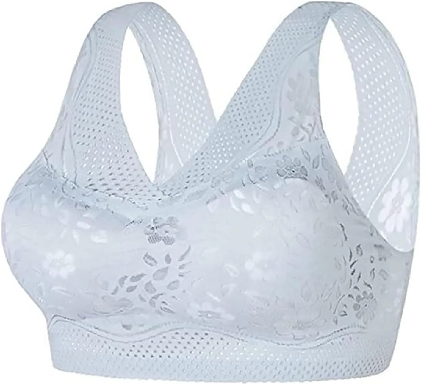 Womens Posture Correcting Bras 2025 Daisy Bra for Seniors Anti Sagging Bras Ice Silk Push Up Bras for Women