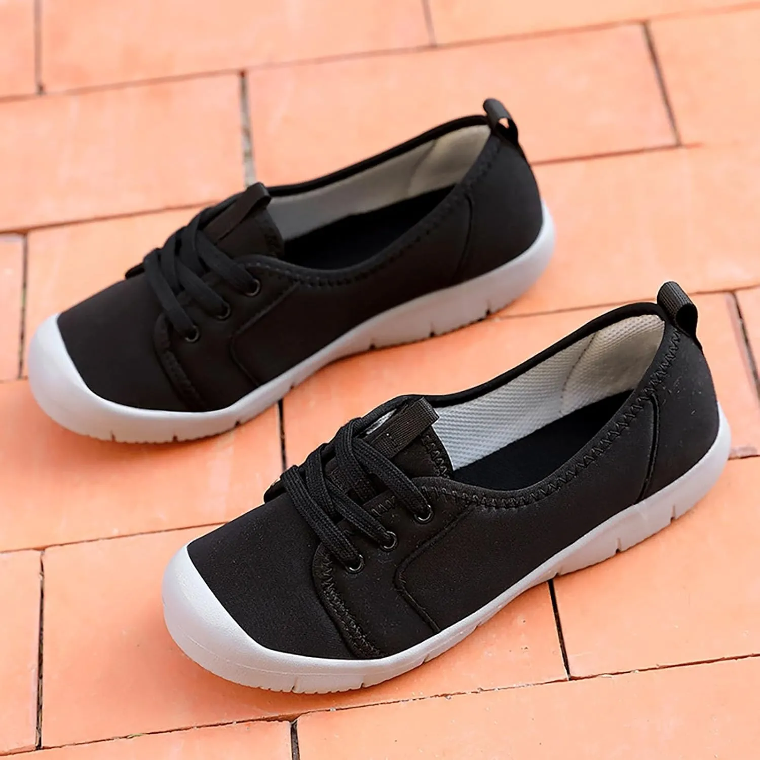 Womens Shoes Size 7.5 Sneakers Black Walking Shoes Women Dressy Womens White Slip On Sneakers Wide Width Women Black Tennis Shoes 9.5 Running Shoes Women 7.5 Wide