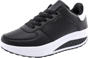 Women's Sneakers Size 10 1/2 Zapatos OrtopDicos De Mujeres Women's Tennis Shoes Size 9 Walking Women's High Top Wedge Fashion Sneakers Hidden Heel Tenis para Caminar Y Correr De Mujer Comodos