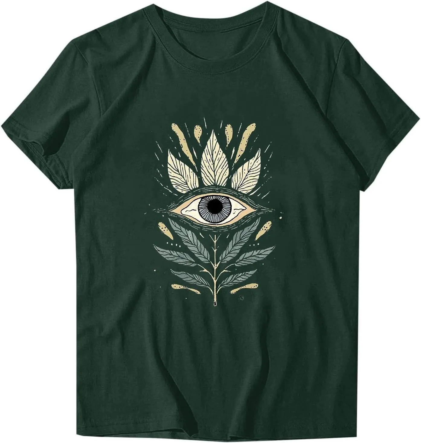 Womens Summer Tops 2025 Boho Vintage Floral Graphic Basic Tees Crewneck Short Sleeve Shirts