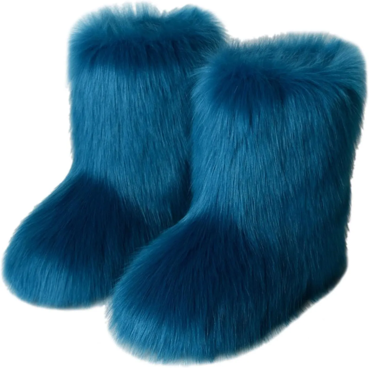 Womens Waterproof Winter Boots Slip on Womens Winter Snow Boots Warm Fur Lined Anti-Slip Ankle Womens Side Zipper Waterproof Winter Boots Outdoor Boots Women Botas De Mujer Para El Frio Con Tacon