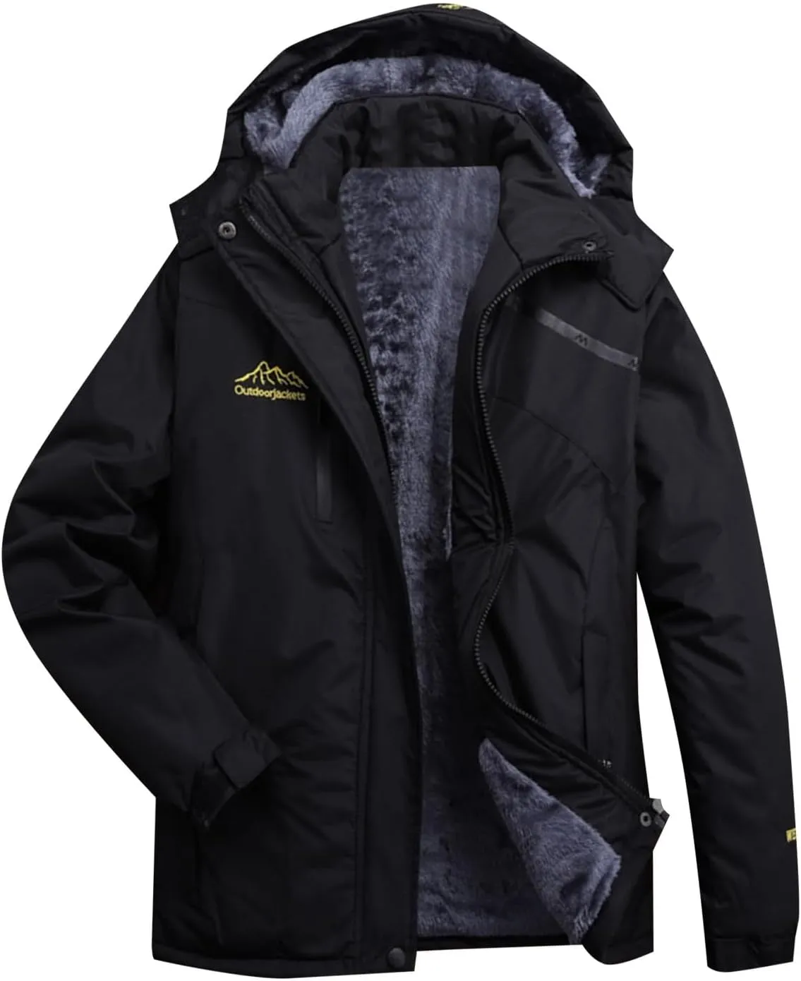 Womens Winter Warm Coat Waterproof Snow Ski Jacket Hooded Raincoat Mountain Snowboarding Jackets Insulated Fleece Parkas