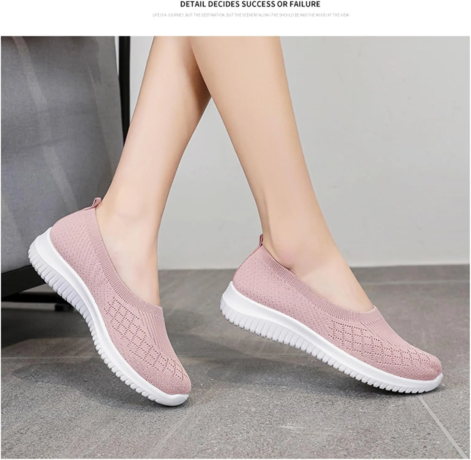 Women's Woven Orthopedic Breathable Soft Shoes, Slip On Mesh Sneakers, Comfort Wear Orthowear Shoes, Breathable Casual Shoe for All Day Wear