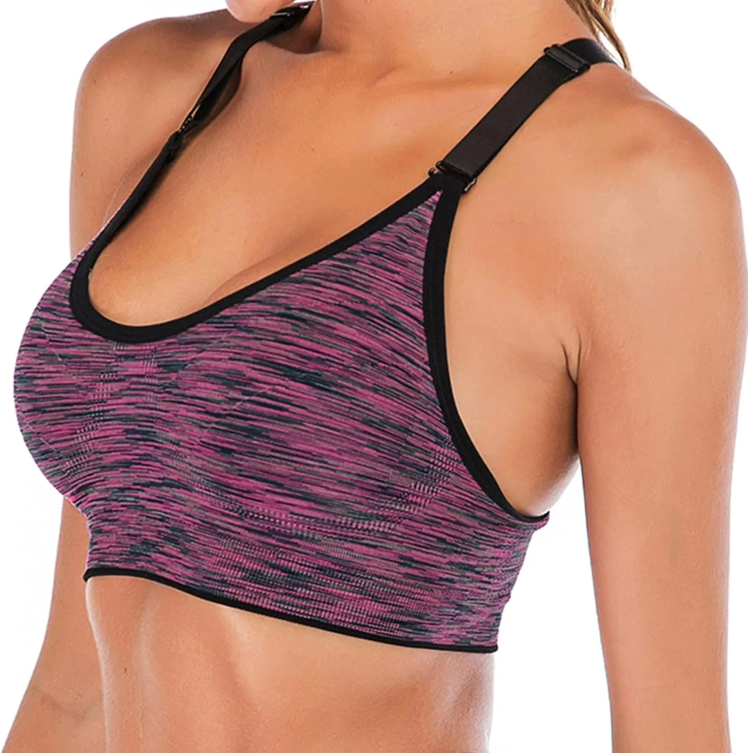 Workout Bras for Women Seamless Support Sports Bra with Breathable Fabric and Full Coverage for Yoga Running Fitness
