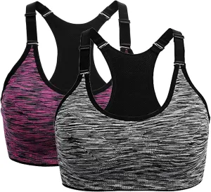 Workout Bras for Women Seamless Support Sports Bra with Breathable Fabric and Full Coverage for Yoga Running Fitness