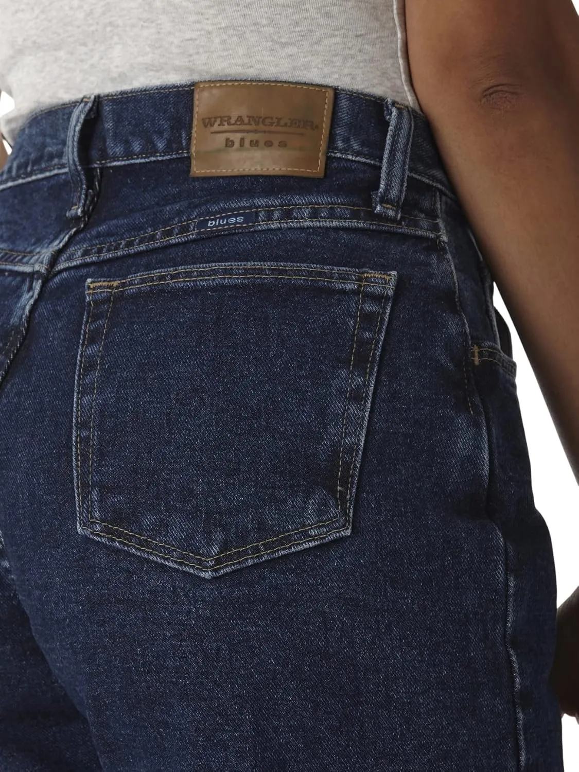 Wrangler Women's Blues Relaxed Fit High Rise Heavyweight Jean