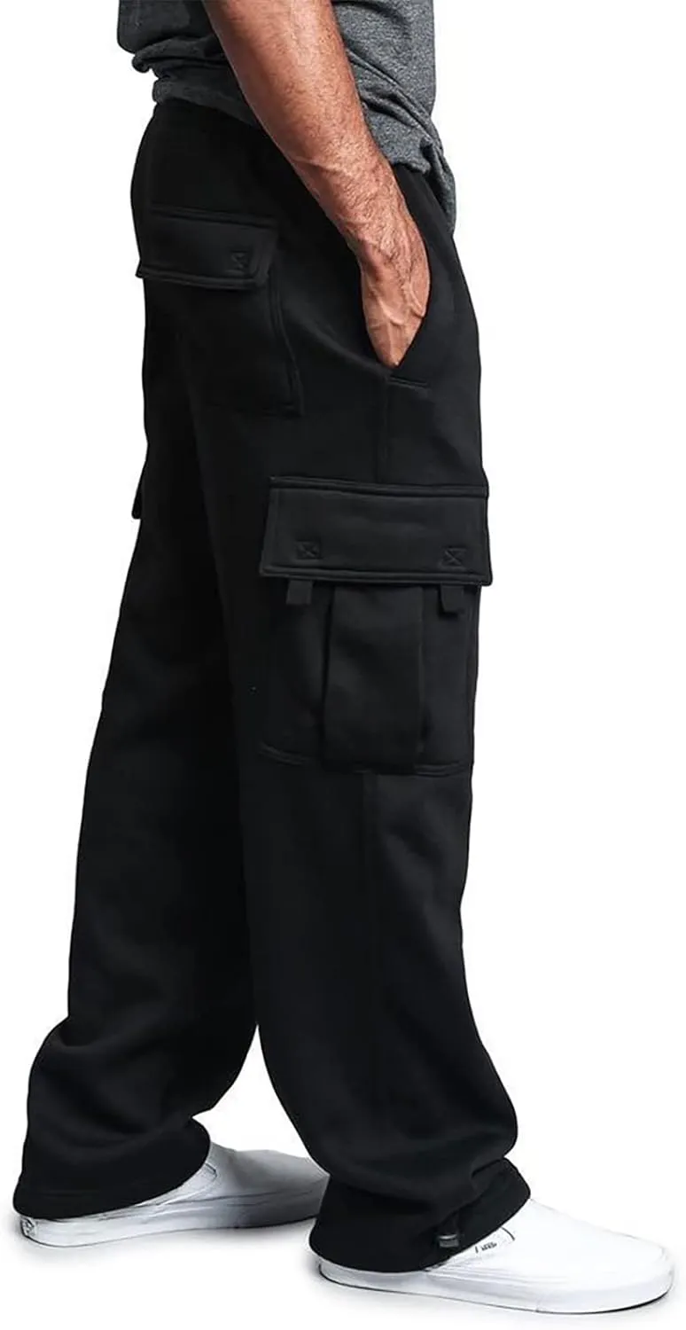 Ymosrh Mens Pants Relaxed Fit Overalls Drawstring Multi Pocket Casual Pants Hiking Cotton Twill Combat Pants Stretch