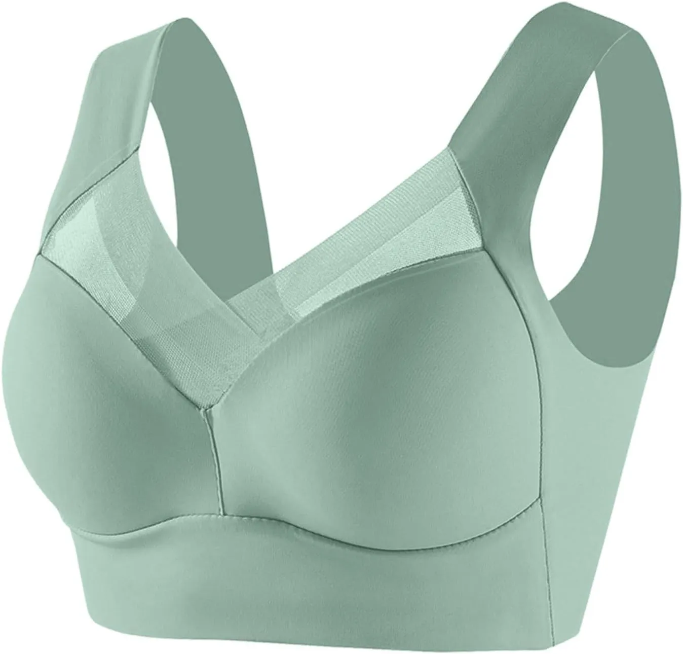 Zenchic Bra - Seamless Sexy Push Up Wireless Bras, Posture Correcting Bras for Senior, Ice Silk Gathering Bra