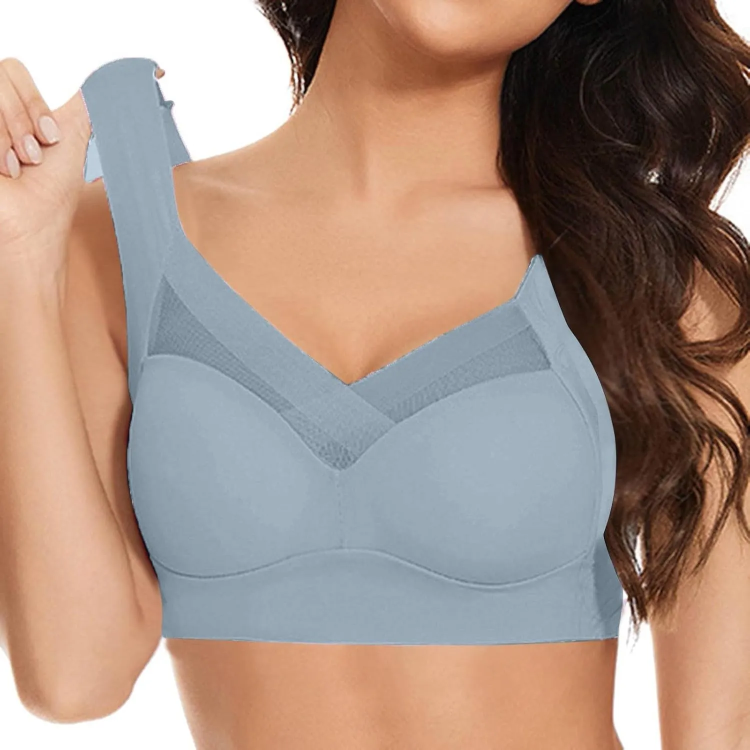 Zenchic Bra - Seamless Sexy Push Up Wireless Bras, Posture Correcting Bras for Senior, Ice Silk Gathering Bra