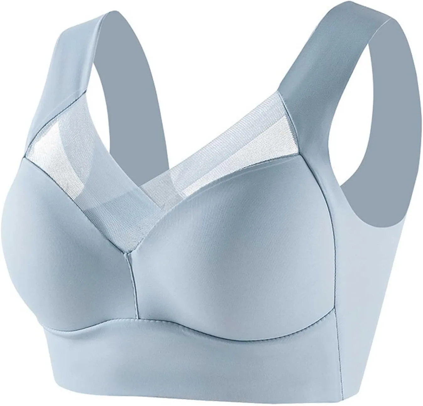 Zenchic Bra - Seamless Sexy Push Up Wireless Bras, Posture Correcting Bras for Senior, Ice Silk Gathering Bra
