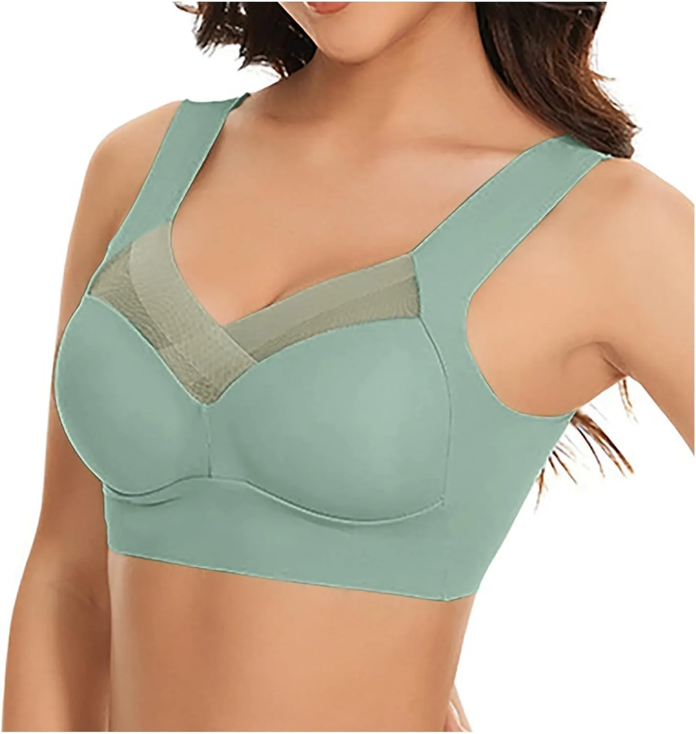 Zenchic Bra - Seamless Sexy Push Up Wireless Bras, Posture Correcting Bras for Senior, Ice Silk Gathering Bra