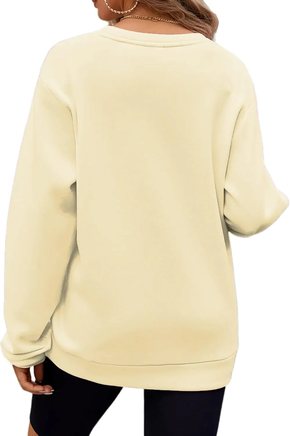 Zoyami Womens Crewneck Sweatshirt Graphic Long Sleeve Top Pullover Oversized Sweaters